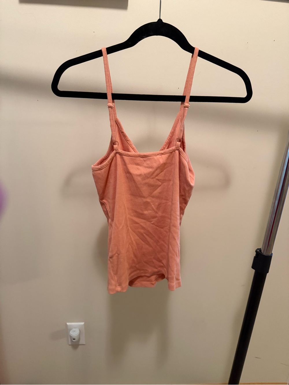 GUESS Peach Zip-Front Ribbed Cami - Picture 2 of 2